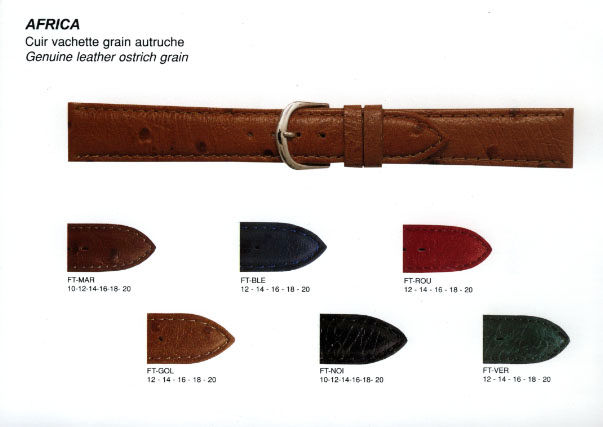 bracelet montre autruche