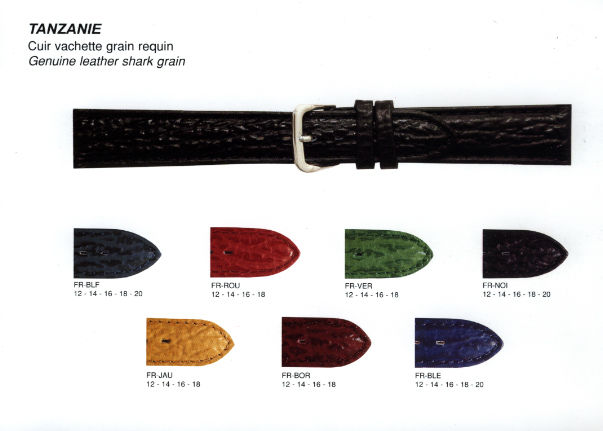 bracelet de montre grain requin