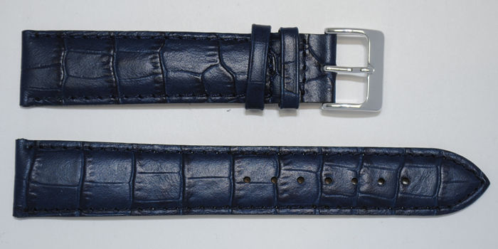 Bracelet montre on sale cuir bleu