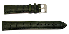 Bracelet Montre En Cuir Maruca Véritable Vert 14mm - Boucle Acier Ou Dorée, Neuf Avec étiquettes